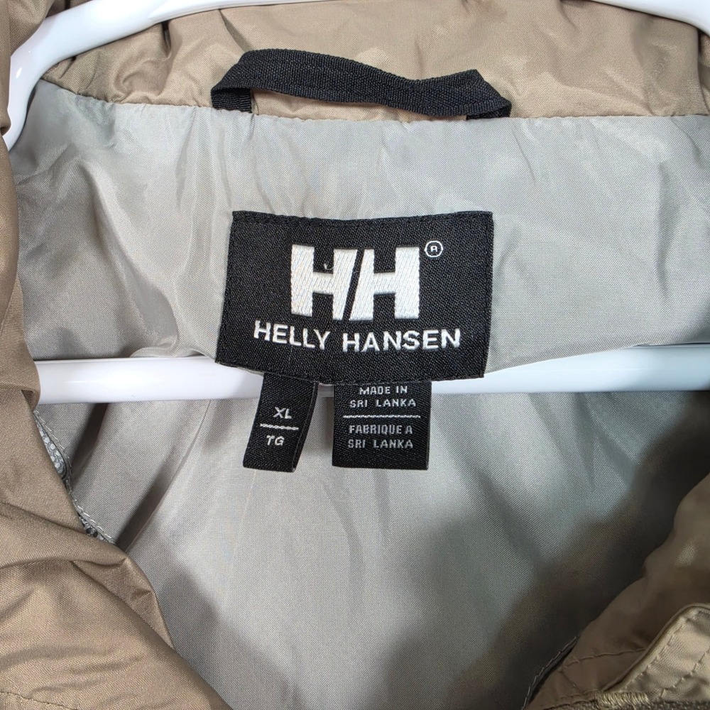 Vintage Helly Hansen Helly Tech Jacket Men's XL Tan Black Sailing Gorpcore - Picture 3 of 16